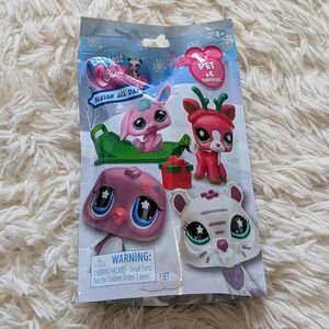 LPS Littlest Pet Shop Sleigh All Day G7 Pink Bunny Rabbit #337 Blind Bag